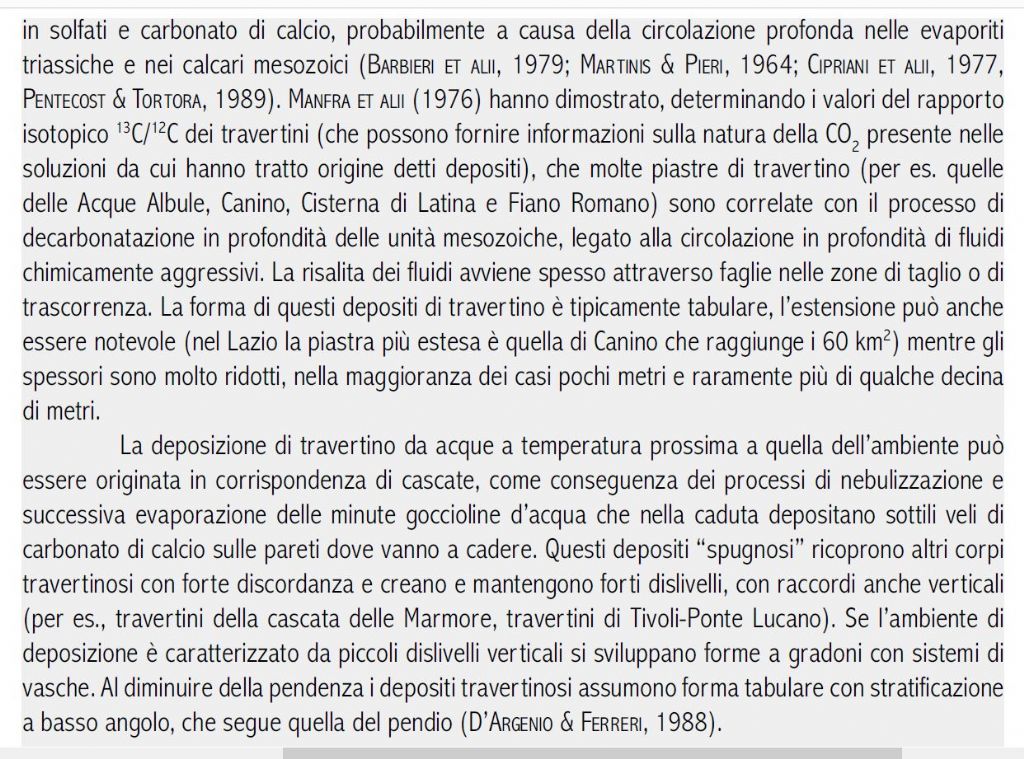 Litogenesi Bassa Valle del Tevere - Sedimentazione